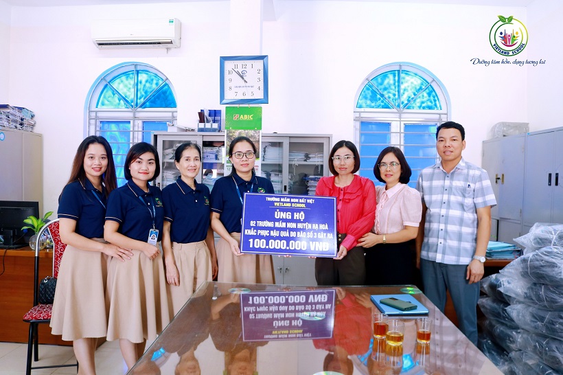 VIETLAND SCHOOL TRAO YÊU THƯƠNG TỚI NHỮNG EM NHỎ KHÓ KHĂN HUYỆN HẠ HÒA 